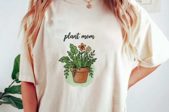 Download Plant Mom Potted Flowers Watercolor Png - Potted flower Collection