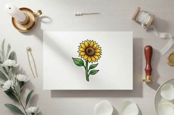 Download Sunflower with Vibrant Petals and Leaves - Vibrant petals Collection