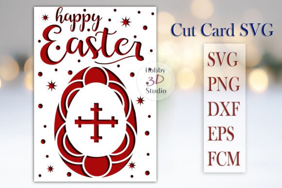 Download Happy Easter Card Template SVG - Easter card Collection