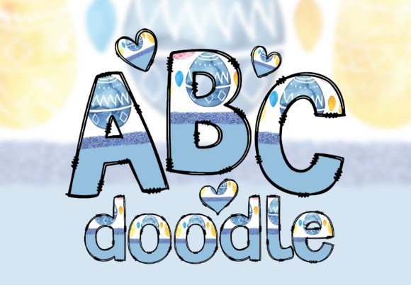 Download Easter Eggs Sublimation Doodle Letters - Easter eggs sublimation Collection
