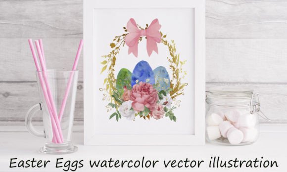 Download Watercolor Easter Eggs Sublimation EPS - Easter eggs sublimation Collection