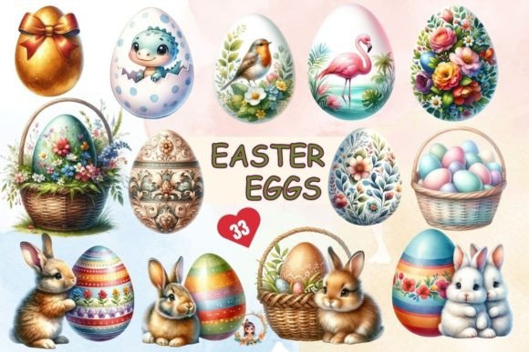 Download Watercolor Easter Eggs Sublimation PNG - Easter eggs sublimation Collection